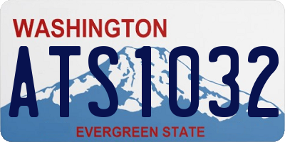 WA license plate ATS1032
