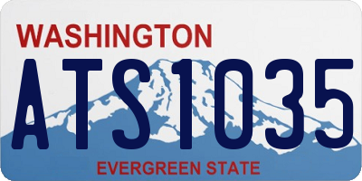 WA license plate ATS1035