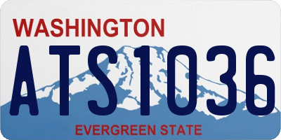 WA license plate ATS1036