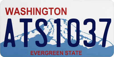 WA license plate ATS1037