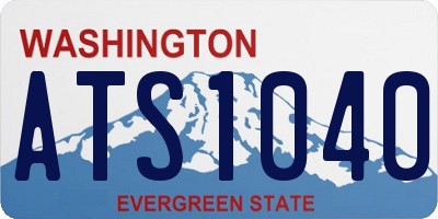 WA license plate ATS1040
