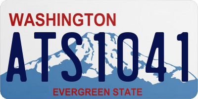 WA license plate ATS1041