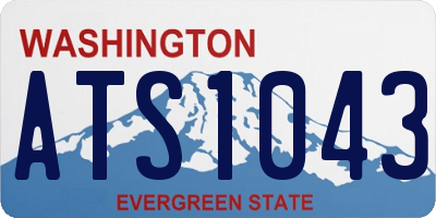 WA license plate ATS1043