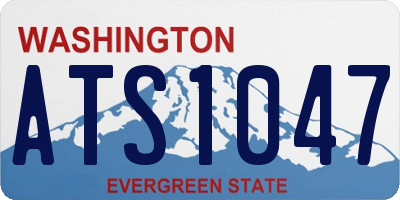 WA license plate ATS1047