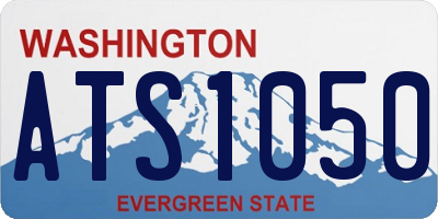 WA license plate ATS1050