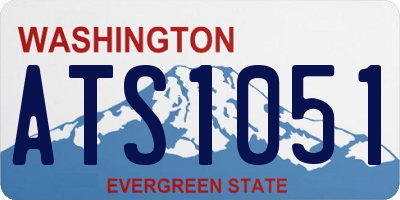 WA license plate ATS1051