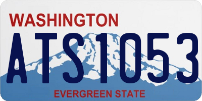 WA license plate ATS1053