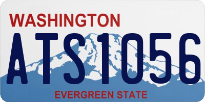 WA license plate ATS1056