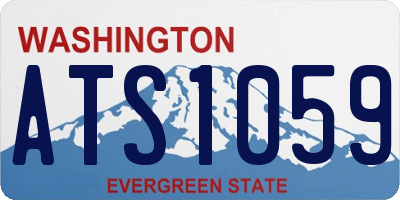 WA license plate ATS1059