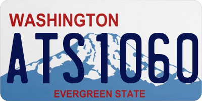 WA license plate ATS1060
