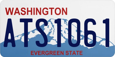 WA license plate ATS1061