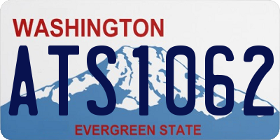 WA license plate ATS1062