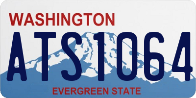 WA license plate ATS1064