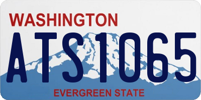 WA license plate ATS1065
