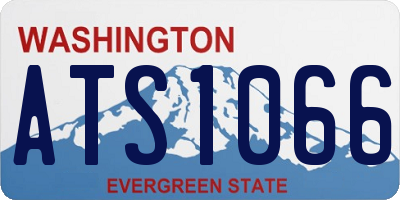 WA license plate ATS1066