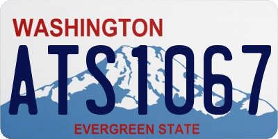 WA license plate ATS1067