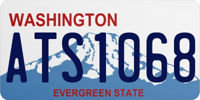 WA license plate ATS1068