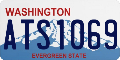 WA license plate ATS1069