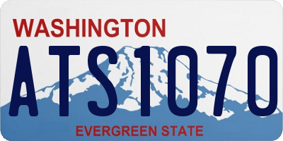 WA license plate ATS1070