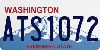 WA license plate ATS1072