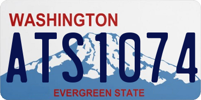 WA license plate ATS1074