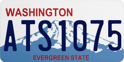 WA license plate ATS1075