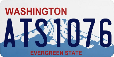 WA license plate ATS1076