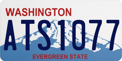 WA license plate ATS1077