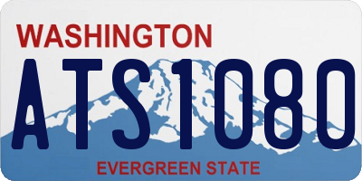 WA license plate ATS1080