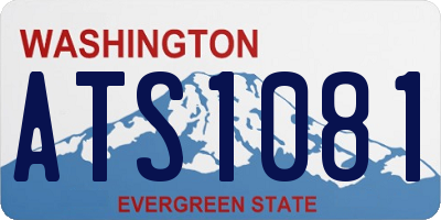 WA license plate ATS1081