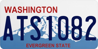 WA license plate ATS1082