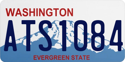 WA license plate ATS1084