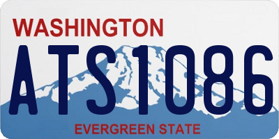 WA license plate ATS1086