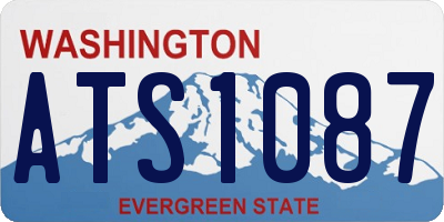 WA license plate ATS1087