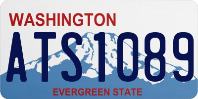 WA license plate ATS1089