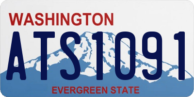 WA license plate ATS1091