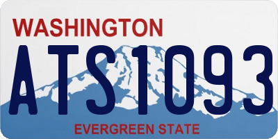 WA license plate ATS1093