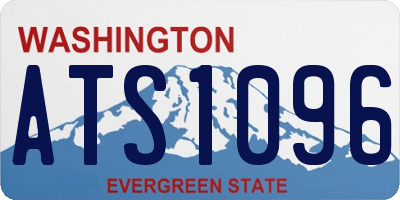 WA license plate ATS1096