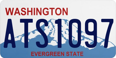 WA license plate ATS1097