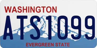 WA license plate ATS1099