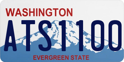WA license plate ATS1100