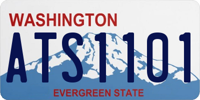 WA license plate ATS1101