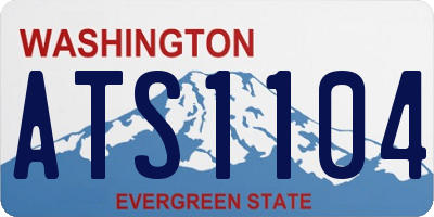 WA license plate ATS1104