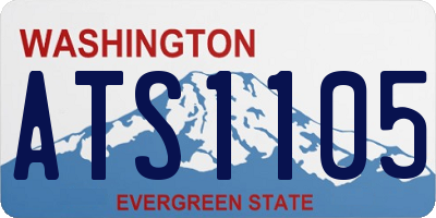 WA license plate ATS1105