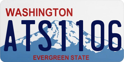 WA license plate ATS1106