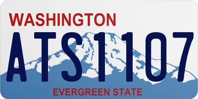 WA license plate ATS1107