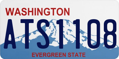 WA license plate ATS1108