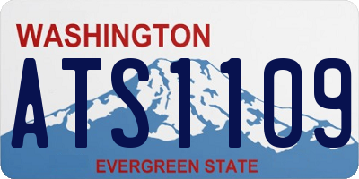 WA license plate ATS1109