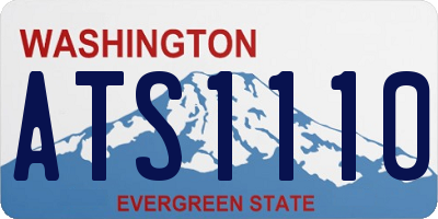 WA license plate ATS1110