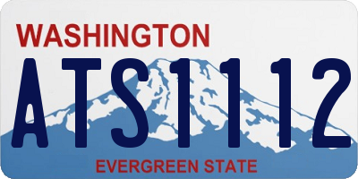 WA license plate ATS1112